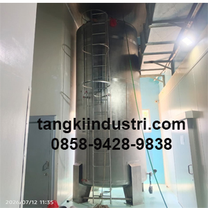 Tangki penyimpanan minyak goreng kapasitas 14 ton